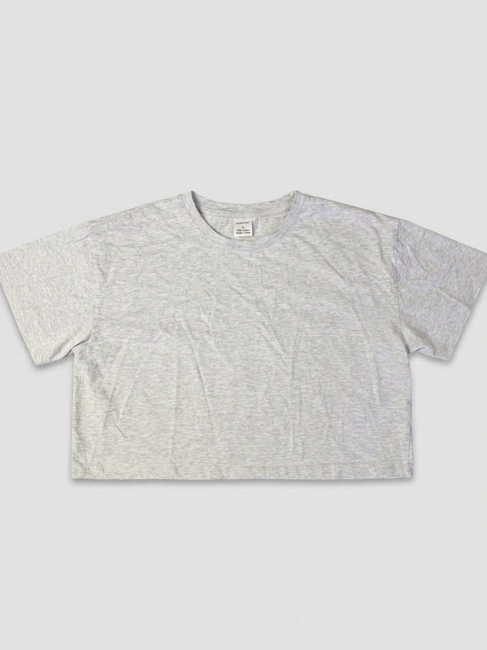 J.o&co Grey Crop Top T-Shirt Size M/M